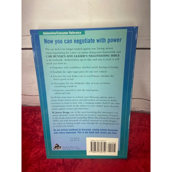 Car Buyer's and Leaser's Negotiating Bible: Get More Car For Less Money Bragg, W - Picture 2 of 5